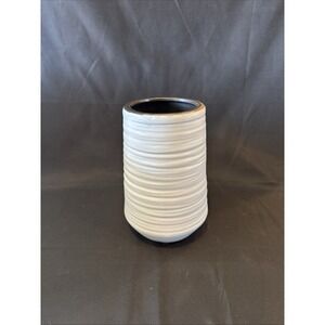 Urban Trends Ceramic Tall Cylindrical Vase With White Finish 45724